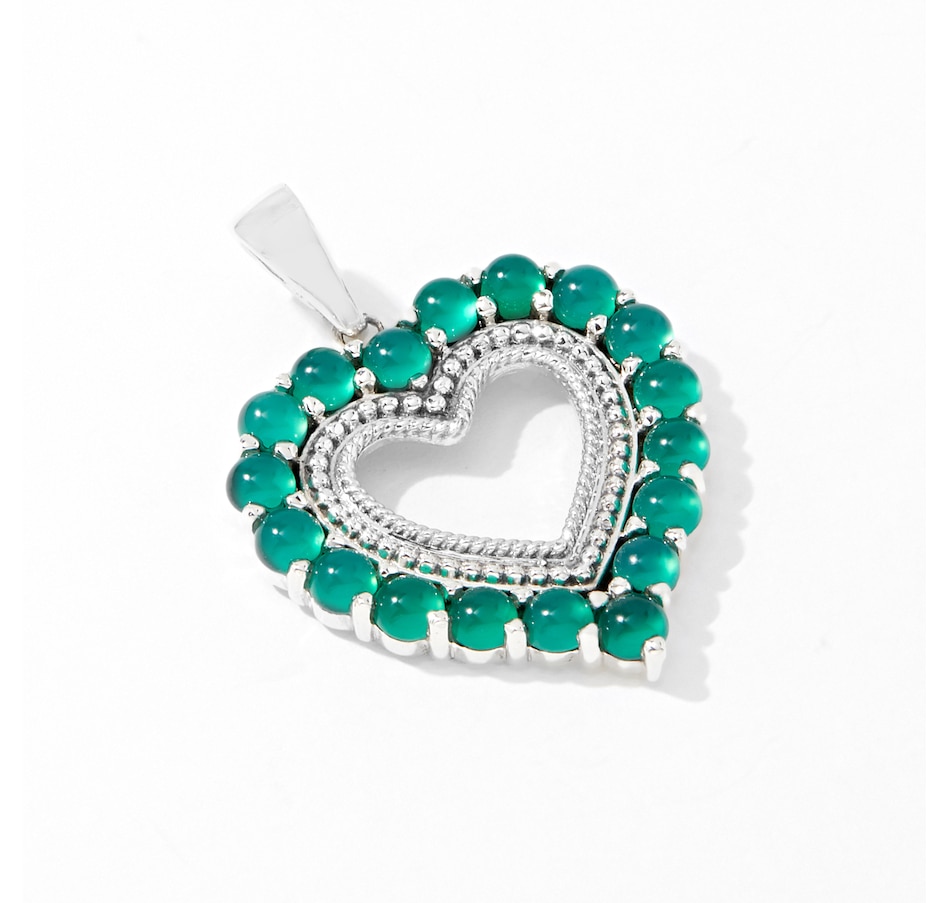Image 233533_GRX.jpg, Product 233-533 / Price $69.33, Himalayan Gems Sterling Silver Gemstone Heart Pendant from Himalayan Gems on TSC.ca's Jewellery department