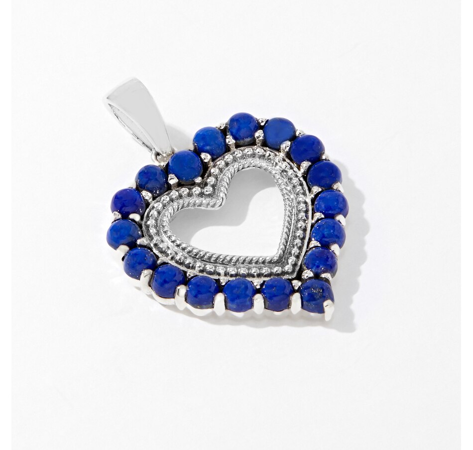 Image 233533_LAP.jpg, Product 233-533 / Price $69.33, Himalayan Gems Sterling Silver Gemstone Heart Pendant from Himalayan Gems on TSC.ca's Jewellery department