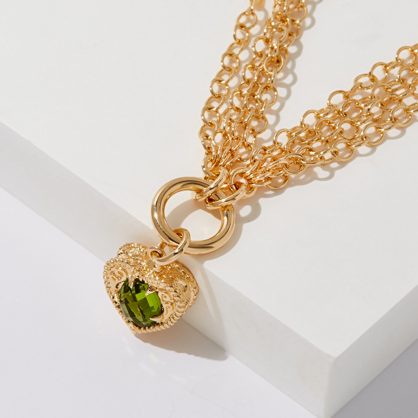 Bronzoro Multi-Chain Heart Necklace - TSC.ca