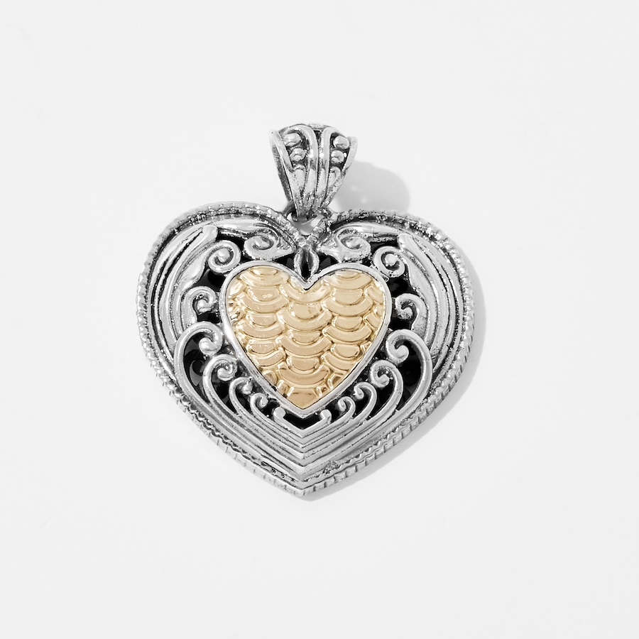 Image 233613.jpg, Product 233-613 / Price $139.99, Samuel B Collection Sterling Silver & 18K Yellow Gold Heart Shape Pendant from Samuel B. Collection on TSC.ca's Jewellery department