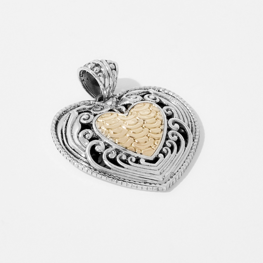 Image 233613_ALTMORE1.jpg, Product 233-613 / Price $139.99, Samuel B Collection Sterling Silver & 18K Yellow Gold Heart Shape Pendant from Samuel B. Collection on TSC.ca's Jewellery department