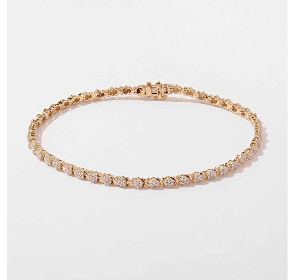 Image 233623_YGL.jpg, Product 233-623 / Price $1,299.33, 14K Gold 1.00ctw Diamond Bracelet from Diamond Show on TSC.ca's Jewellery department