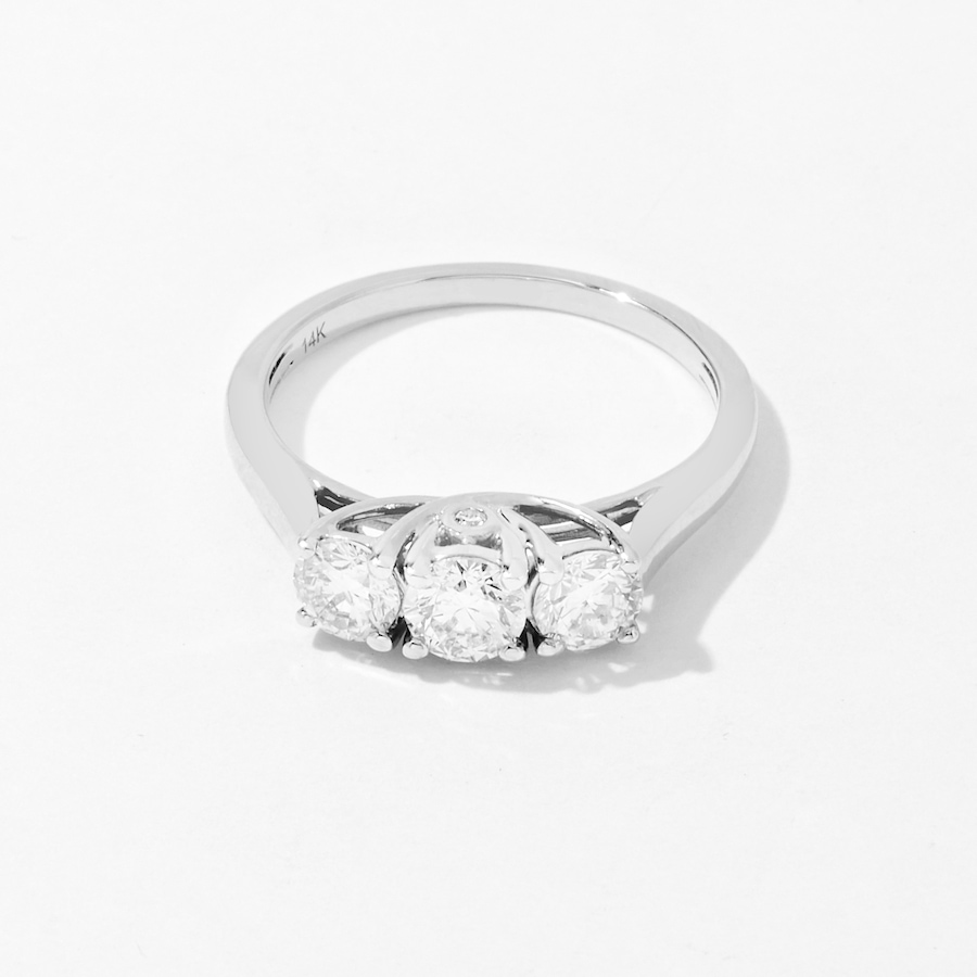 Image 233629_WG105.jpg, Product 233-629 / Price $699.88 - $2,299.88, EVERA Diamonds 14K Gold Trinity Diamond Ring from Evera Diamonds on TSC.ca's Jewellery department