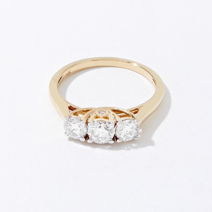 Image 233629_YG105.jpg, Product 233-629 / Price $699.88 - $2,299.88, EVERA Diamonds 14K Gold Trinity Diamond Ring from Evera Diamonds on TSC.ca's Jewellery department