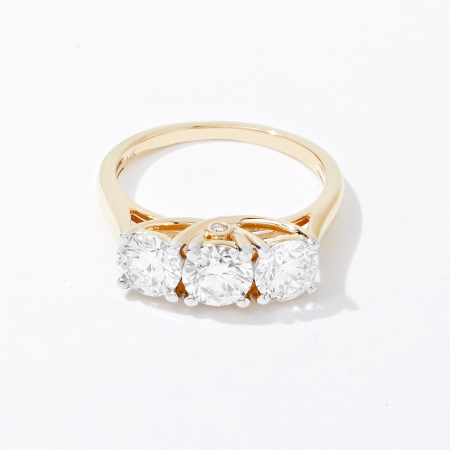 Image 233629_YG210.jpg, Product 233-629 / Price $699.88 - $2,299.88, EVERA Diamonds 14K Gold Trinity Diamond Ring from Evera Diamonds on TSC.ca's Jewellery department