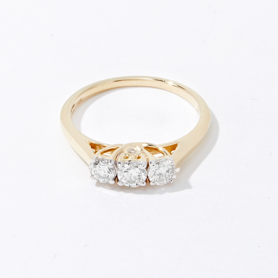 Image 233629_YGP60.jpg, Product 233-629 / Price $699.88 - $2,299.88, EVERA Diamonds 14K Gold Trinity Diamond Ring from Evera Diamonds on TSC.ca's Jewellery department