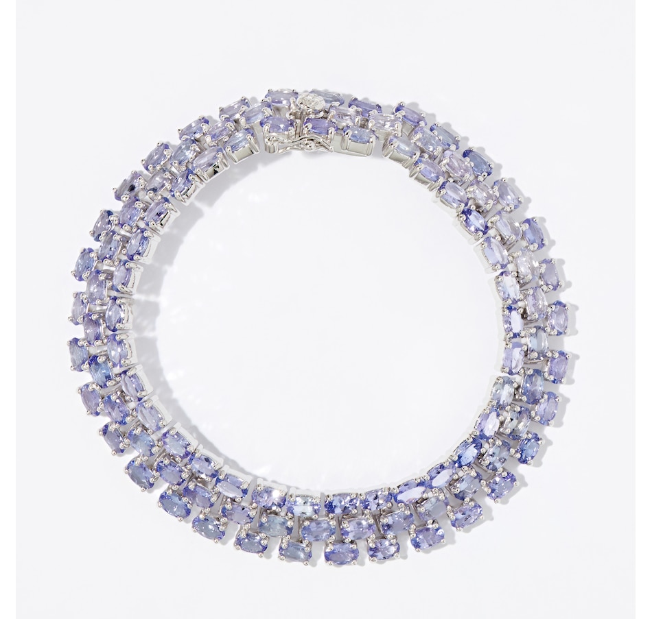 Image 233668.jpg, Product 233-668 / Price $349.99, Gem Reflections Sterling Silver Tanzanite Bracelet from Gem Reflections on TSC.ca's Jewellery department