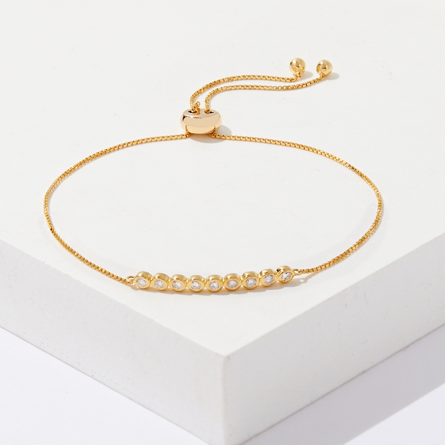 Image 233672_YGL.jpg, Product 233-672 / Price $799.33, Graziela Gems 14K Gold 0.25 av. ctw Diamond Sliding Bracelet from Graziela Gems on TSC.ca's Jewellery department