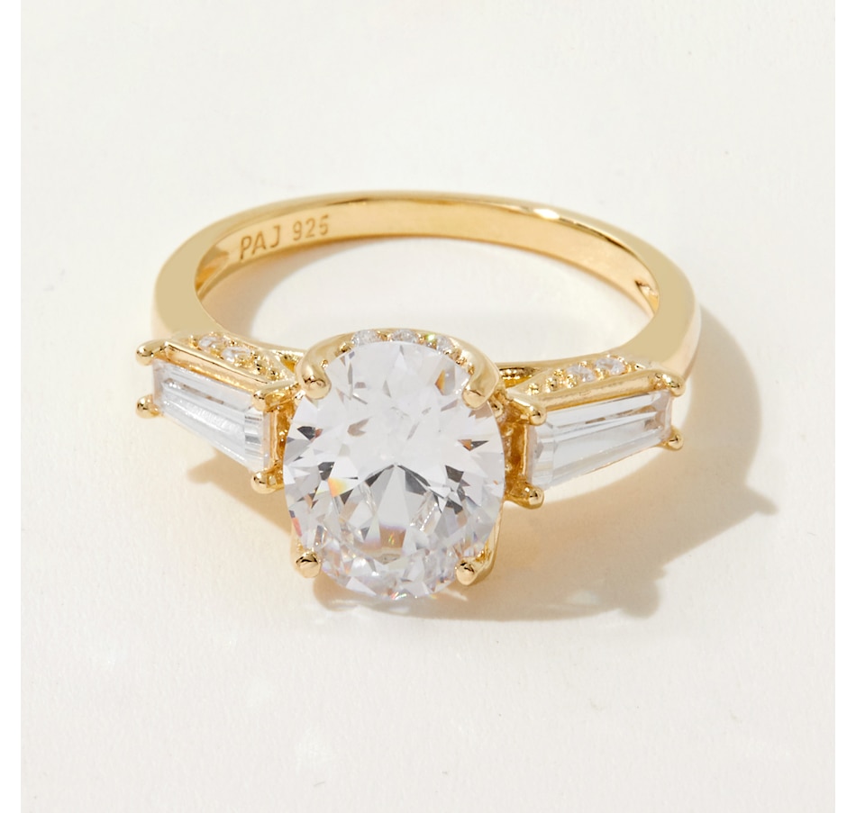 Image 233681_GPOVL.jpg, Product 233-681 / Price $109.99, Diamonelle Sterling Silver Solitaire Ring from Diamonelle on TSC.ca's Jewellery department