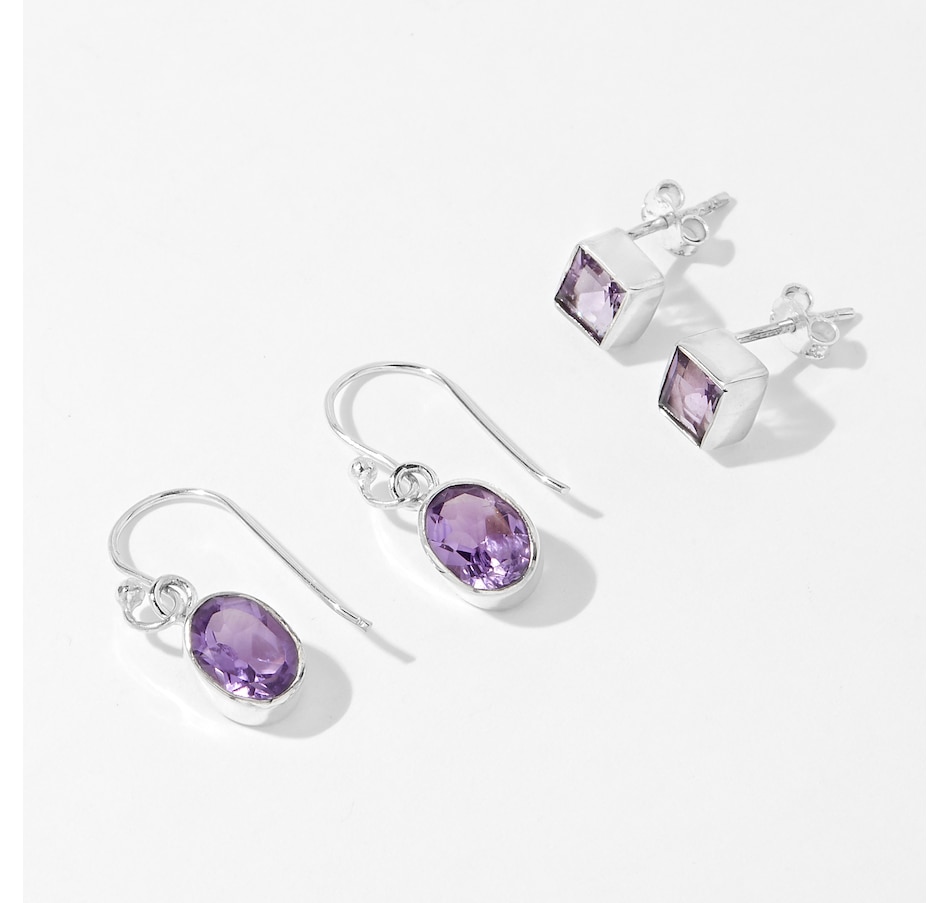 Image 233723_AMY.jpg, Product 233-723 / Price $44.99, Himalayan Gems Sterling Silver Set of 2 Gemstone Earrings from Himalayan Gems on TSC.ca's Jewellery department