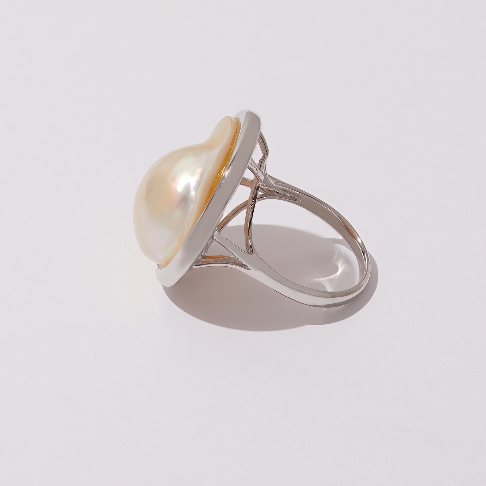 Mabe pearl rings hot sale in sterling silver