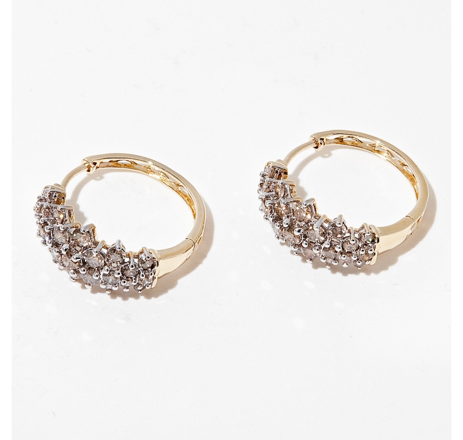 Jewellery - Earrings - Hoop & Huggie Earrings - 10K Yellow Gold 2.00 av ...