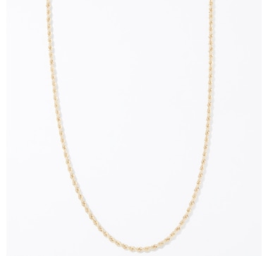Stefano Oro 14K Yellow Gold Grande Velvet Rope Necklace