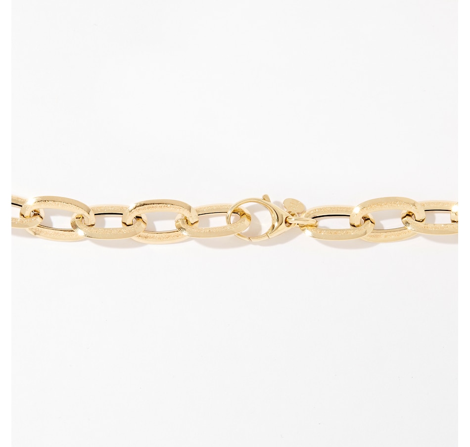 Image 233865_ALTMORE1.jpg, Product 233-865 / Price $1,799.99, Stefano Oro 14K Yellow Gold Multi Finish Paperclip Necklace from Stefano Oro on TSC.ca's Jewellery department