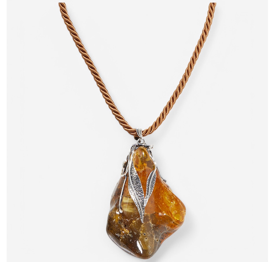 Image 234170.jpg, Product 234-170 / Price $999.99, Amber Extraordinaire Handmade Collection Sterling Silver Raw Amber Pendant Necklace from Amber Extraordinaire on TSC.ca's Jewellery department