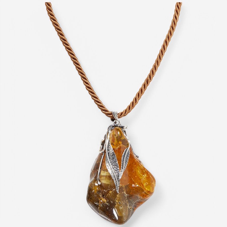 Image 234170.jpg, Product 234-170 / Price $1,399.99, Amber Extraordinaire Handmade Collection Sterling Silver Raw Amber Pendant Necklace from Amber Extraordinaire on TSC.ca's Jewellery department