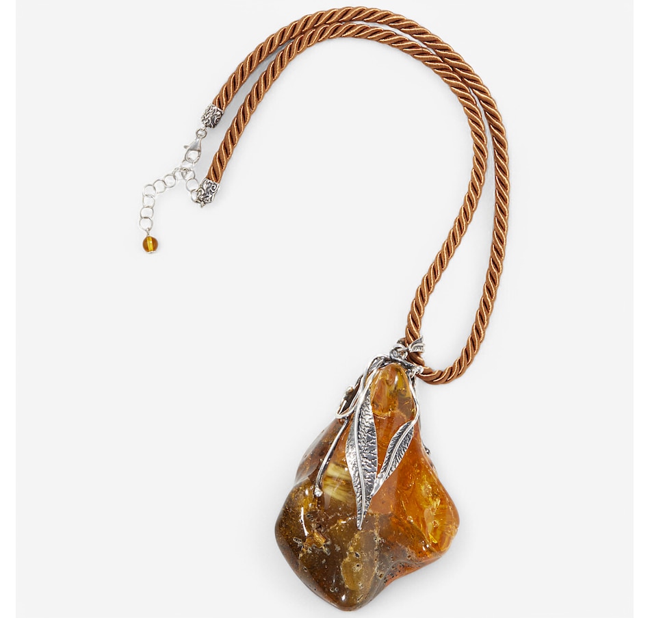 Image 234170_ALTMORE1.jpg, Product 234-170 / Price $999.99, Amber Extraordinaire Handmade Collection Sterling Silver Raw Amber Pendant Necklace from Amber Extraordinaire on TSC.ca's Jewellery department