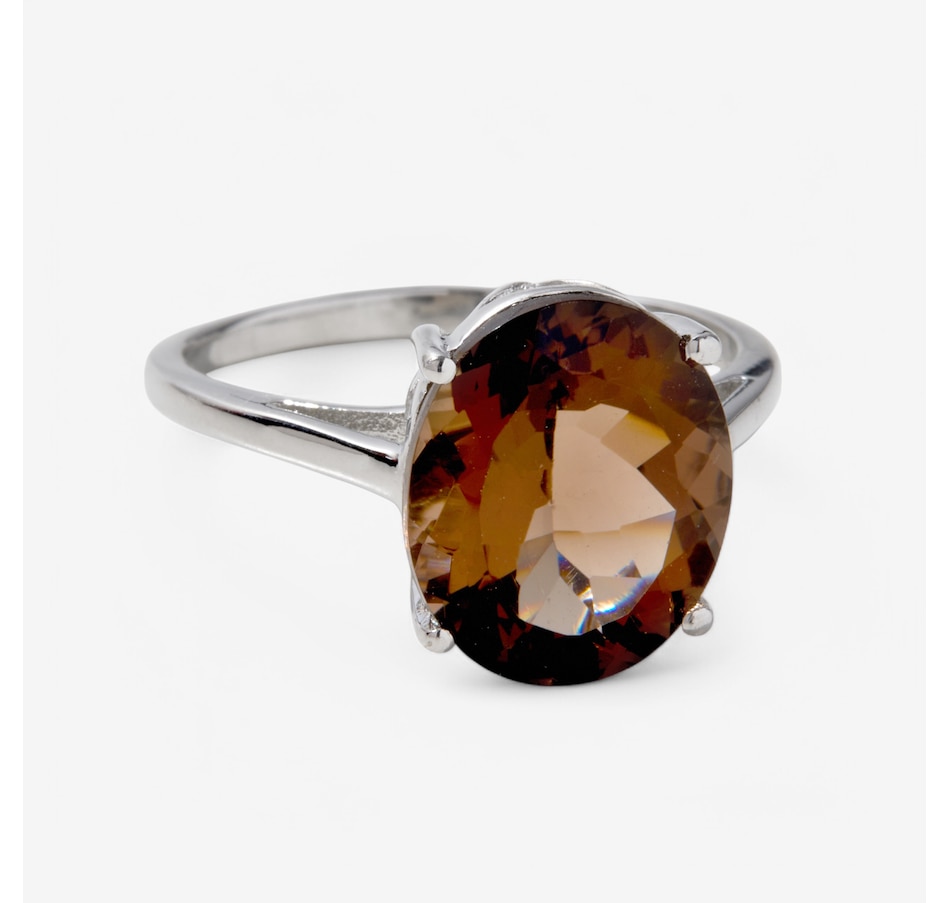Image 234423.jpg, Product 234-423 / Price $19.88, Gem Reflections Sterling Silver 10mm x 12mm Oval Smokey Quartz Ring from Tucson Gem Finds on TSC.ca's Jewellery department