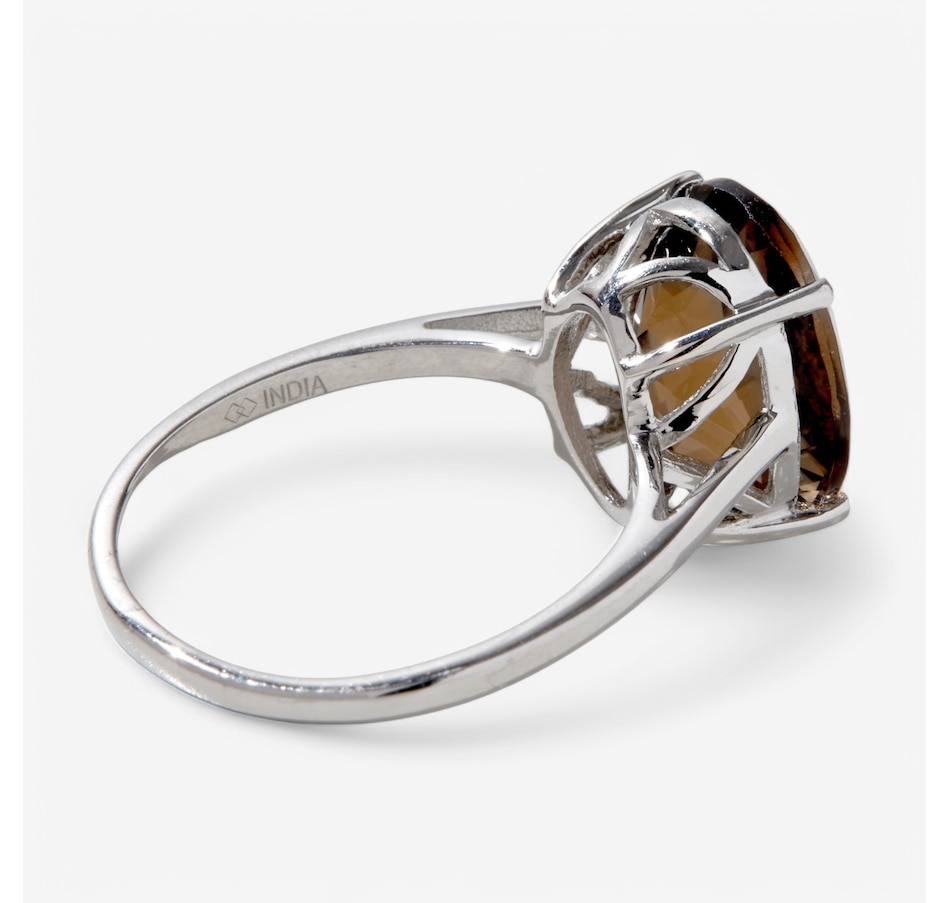 Image 234423_ALTMORE1.jpg, Product 234-423 / Price $19.88, Gem Reflections Sterling Silver 10mm x 12mm Oval Smokey Quartz Ring from Tucson Gem Finds on TSC.ca's Jewellery department