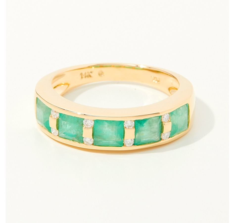 Image 234494_EMR.jpg, Product 234-494 / Price $699.33, 14K Yellow Gold Gemstone and Diamond Band from The Vault on TSC.ca's Jewellery department