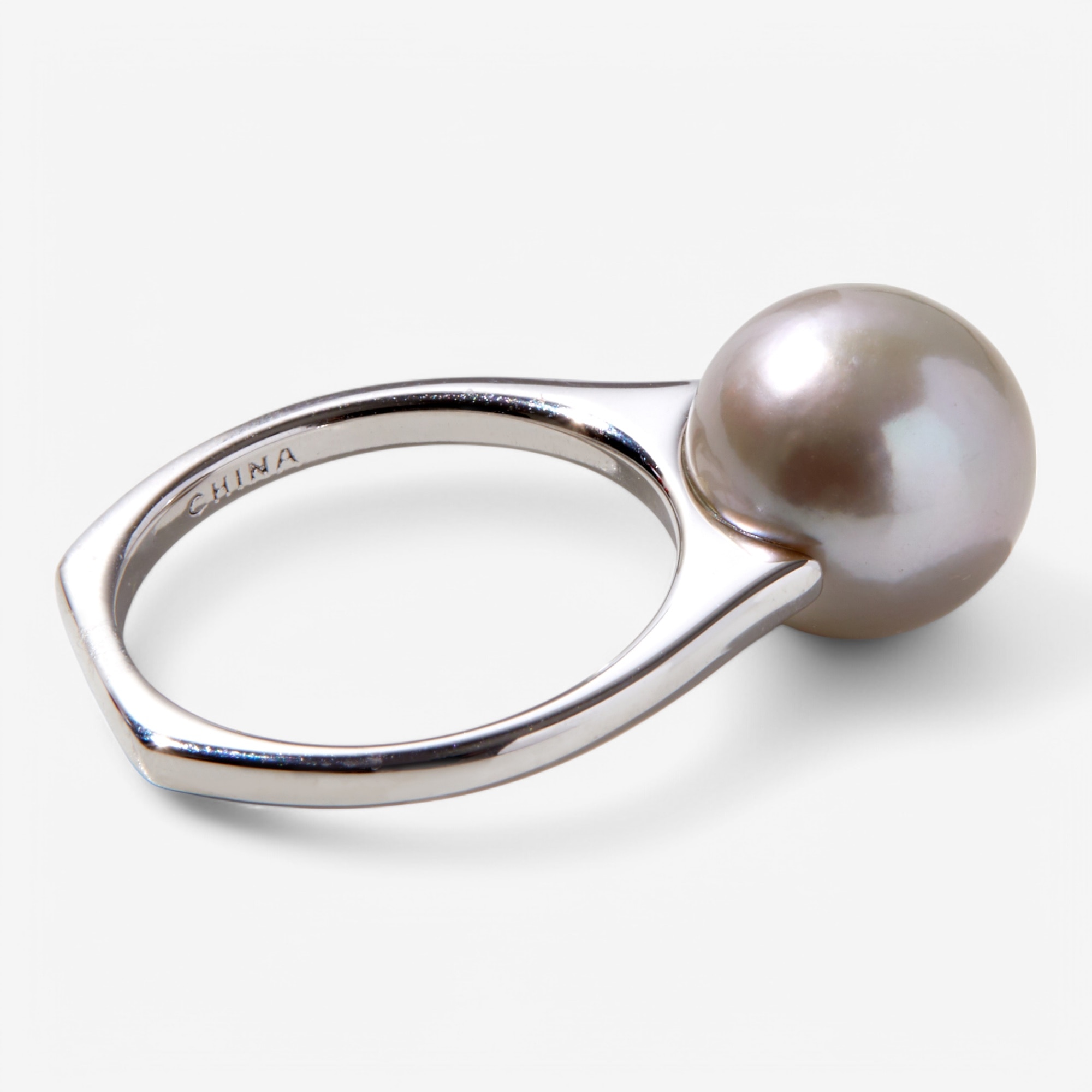Gem Reflections Sterling Silver 11mm Ming Pearl Ring - TSC.ca