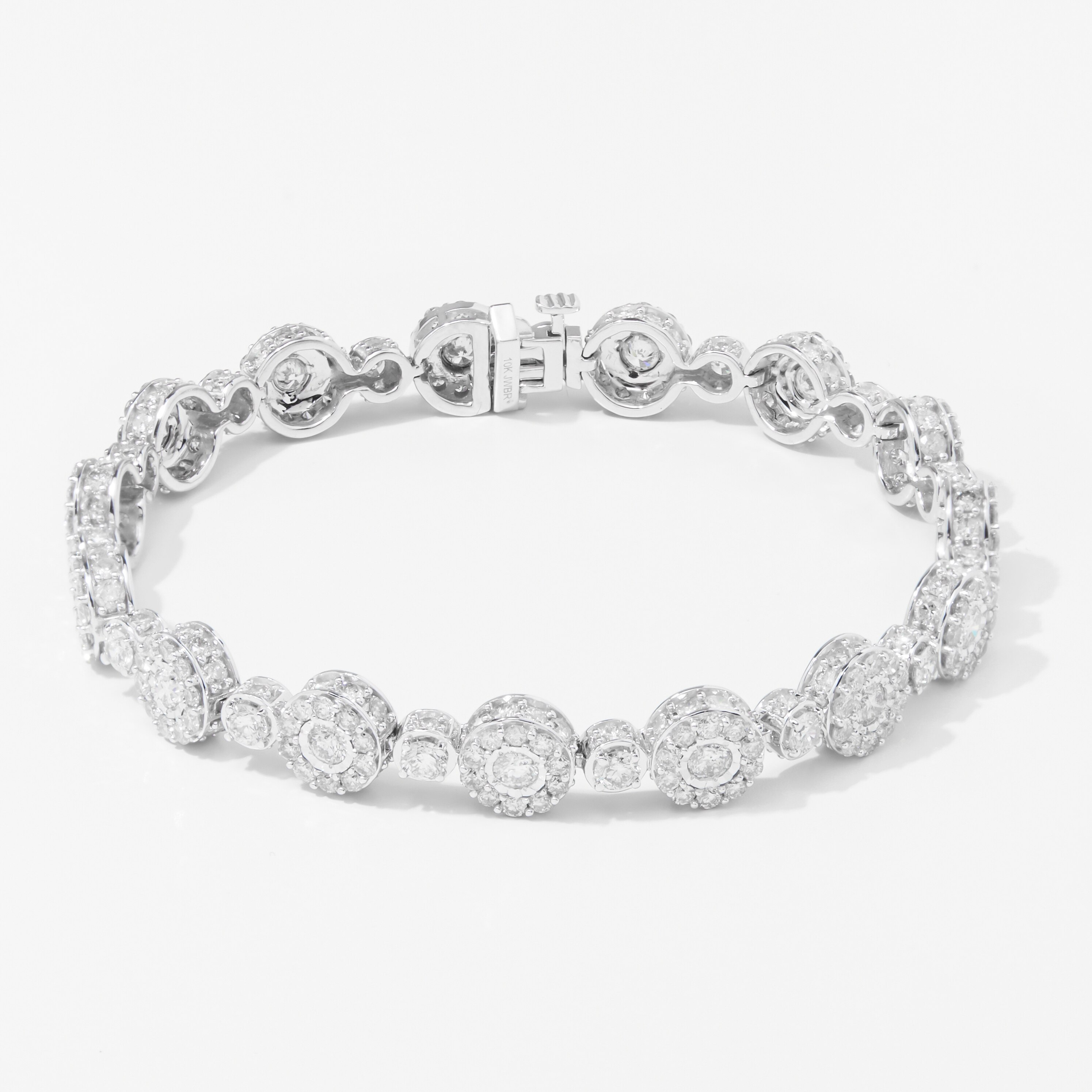 Jewel of a Deal 10K White Gold 10.00 ctw Diamond Bracelet