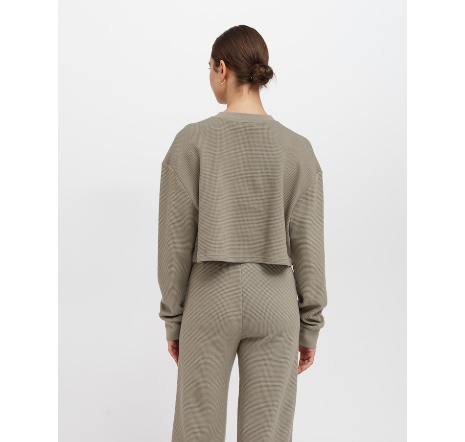 Image 234699_ALTMORE1.jpg, Product 234-699 / Price $27.33, Brunette The Label Waffle Knit Little Sister Boxy Tee from Brunette The Label on TSC.ca's Fashion department