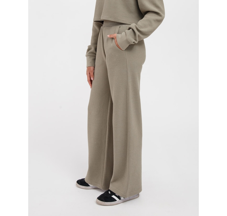 Image 234700_ALTMORE2.jpg, Product 234-700 / Price $39.33, Brunette The Label Waffle Knit Wide Leg Pant from Brunette The Label on TSC.ca's Fashion department