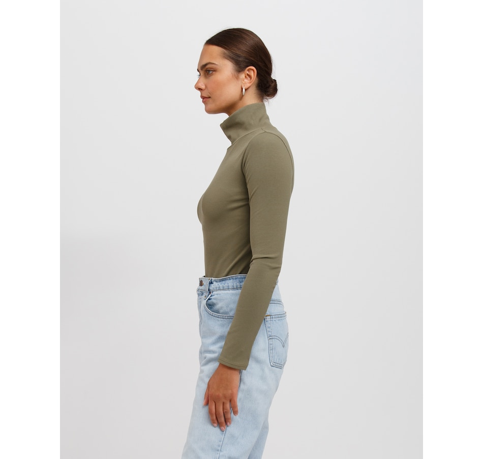 Image 234703_ALTMORE4.jpg, Product 234-703 / Price $27.33, Brunette The Label Ribbed Long Sleeve Turtle Neck from Brunette The Label on TSC.ca's Fashion department