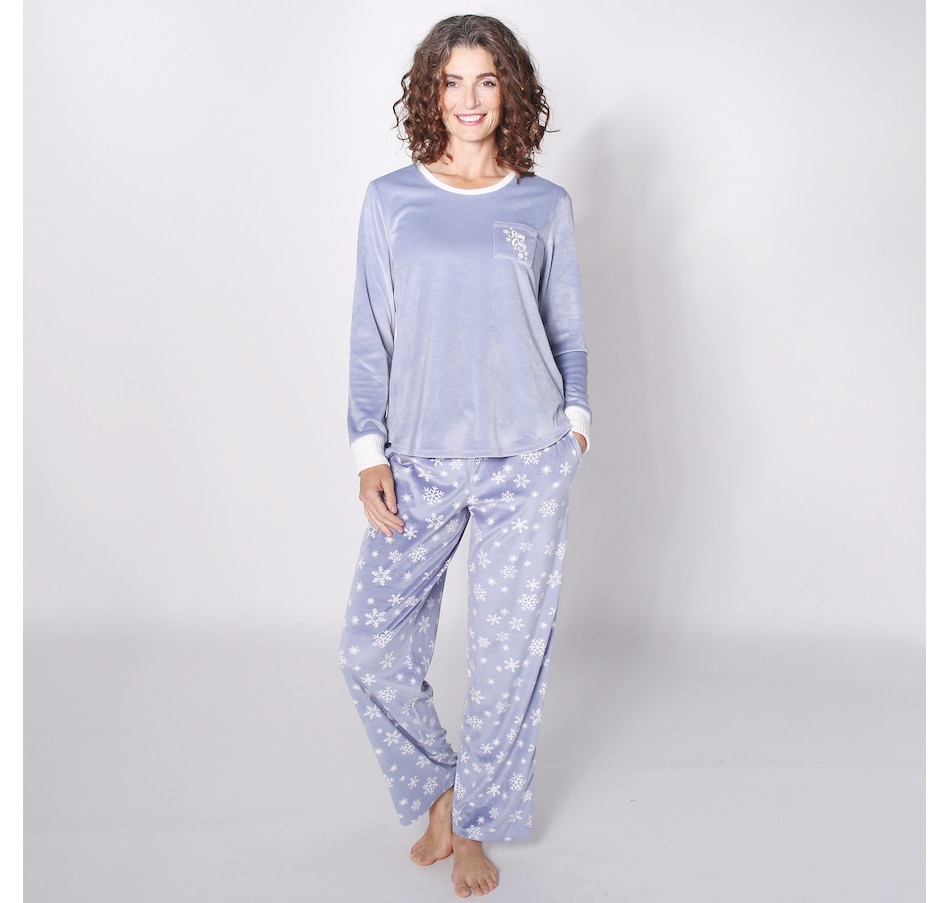 Image 234749_BESE.jpg, Product 234-749 / Price $25.33, Cuddl Duds Ultra Plush Velvet Fleece PJ Set from Cuddl Duds on TSC.ca's Fashion department