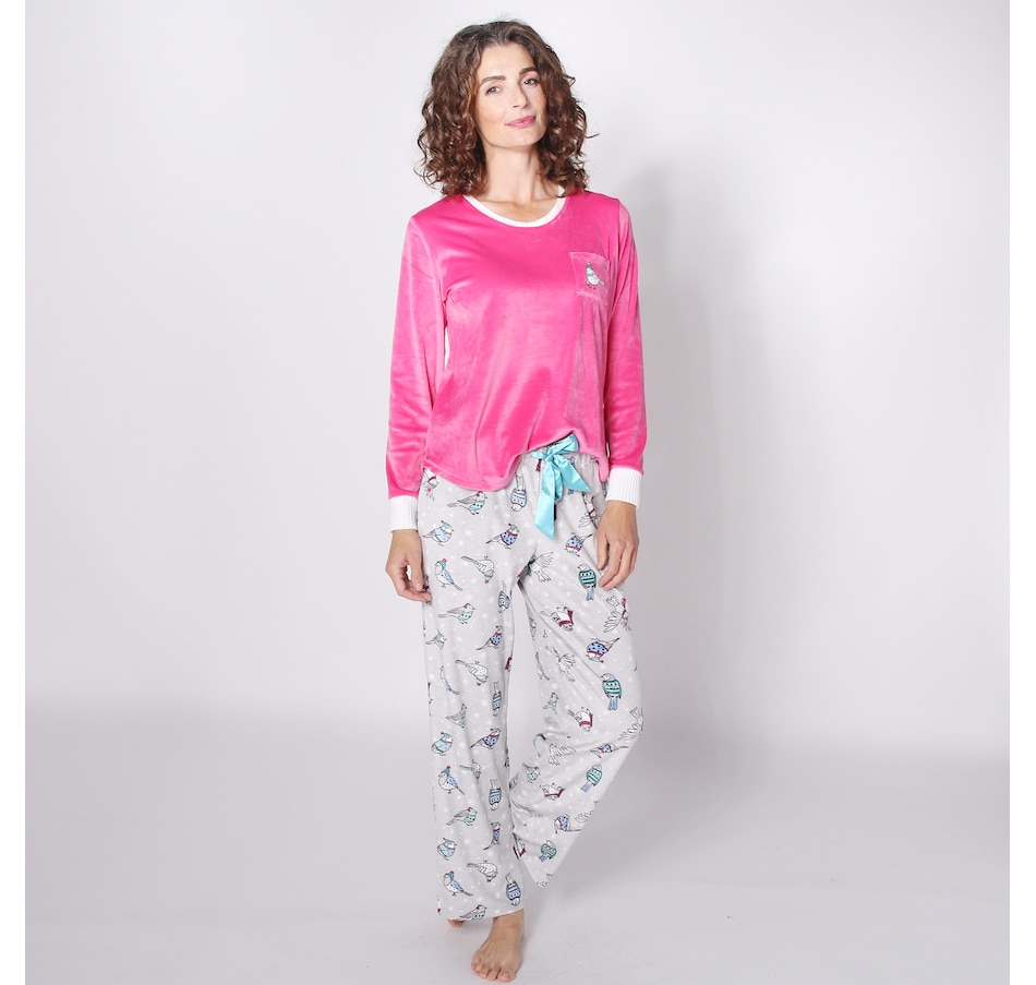Image 234749_HOLBS.jpg, Product 234-749 / Price $25.33, Cuddl Duds Ultra Plush Velvet Fleece PJ Set from Cuddl Duds on TSC.ca's Fashion department