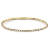 Sterling Silver Round & Square Shape Diamonelle Tennis Bracelet