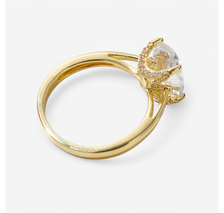 Image 234788_ALTMORE1.jpg, Product 234-788 / Price $79.99, Diamonelle Sterling Silver 10x8mm Emerald Cut Diamonelle Solitaire Ring from Diamonelle on TSC.ca's Jewellery department