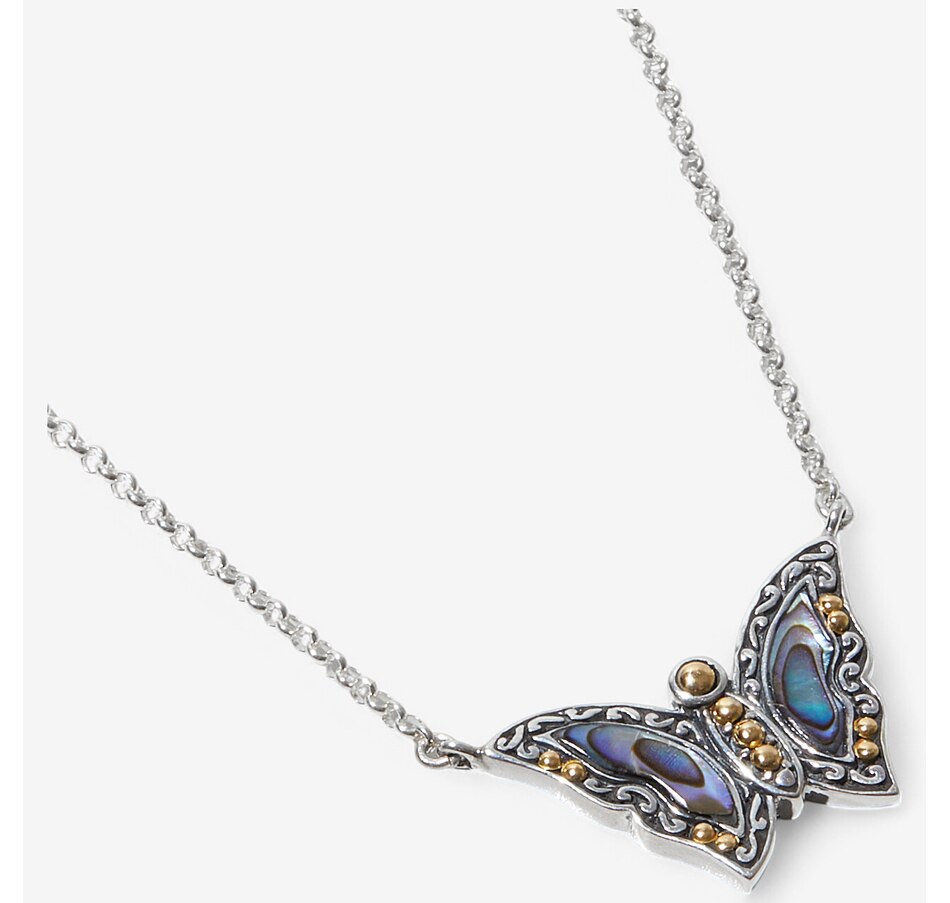 Image 234828.jpg, Product 234-828 / Price $89.88, Samuel B Collection Sterling Silver/18K Yellow Gold Butterfly Necklace from Samuel B. Collection on TSC.ca's Jewellery department