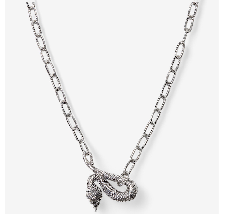 Image 234832_ALTMORE1.jpg, Product 234-832 / Price $269.99, Samuel B Collection Sterling Silver/18K Yellow Gold Snake On Paperclip Chain Necklace from Samuel B. Collection on TSC.ca's Jewellery department