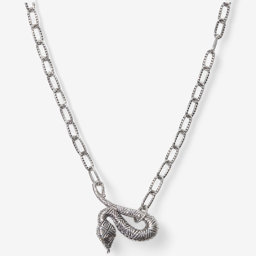 Image 234832_ALTMORE1.jpg, Product 234-832 / Price $239.99, Samuel B Collection Sterling Silver/18K Yellow Gold Snake On Paperclip Chain Necklace from Samuel B. Collection on TSC.ca's Jewellery department