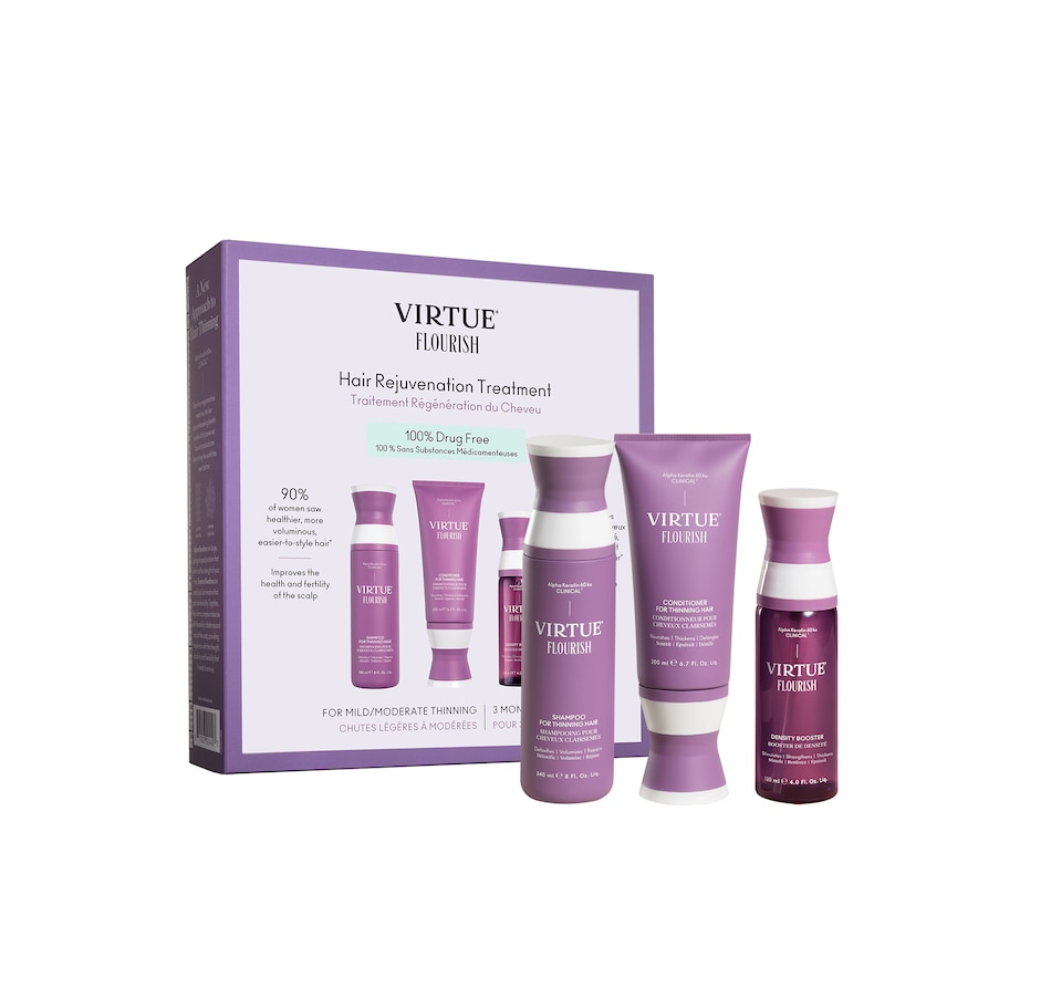 Image 235208.jpg, Product 235-208 / Price $173.00, 90-Day Auto-Delivery Virtue Flourish Hair Rejuvenation Treatment Kit (3 Month) from Virtue Labs on TSC.ca's Beauty department