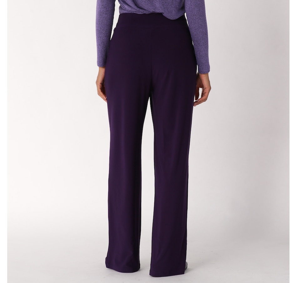 Kim & Co. Deluxe Brazil Knit Wide Leg Pant With Pockets