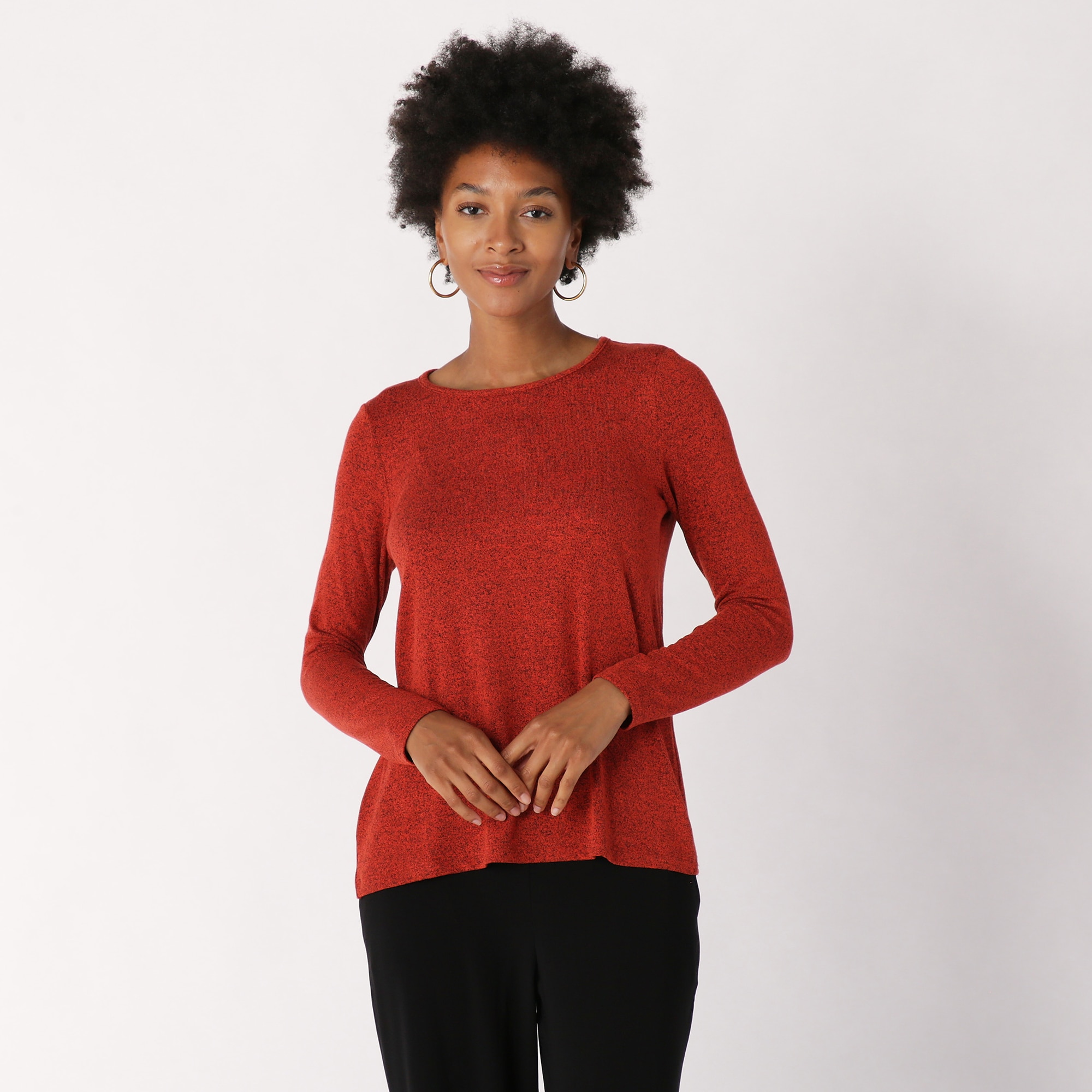 Kim & Co. Fine Sweater Knit Long Sleeve Top