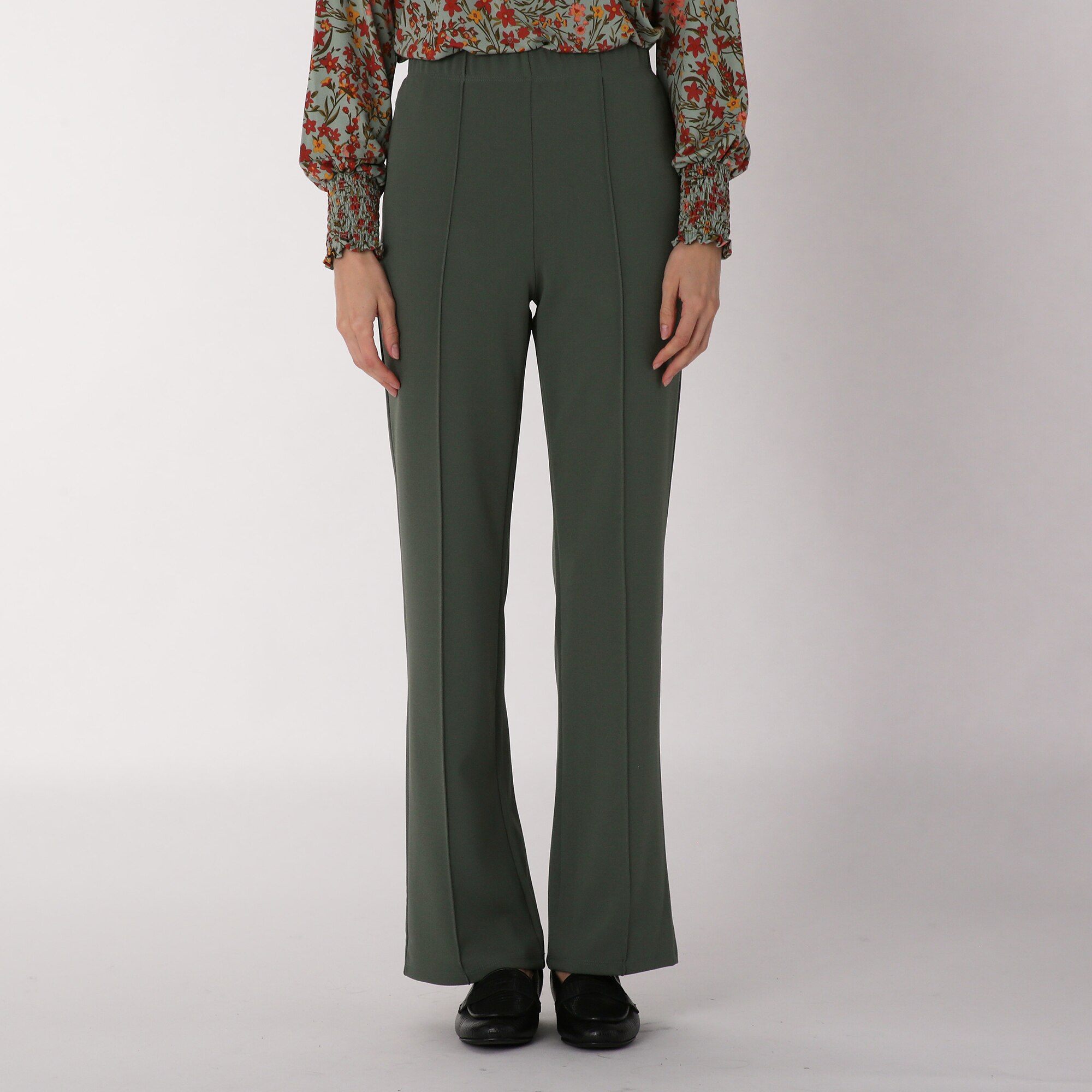 Clothing & Shoes - Bottoms - Pants - Kim & Co. Ponte Crepe Pintuck