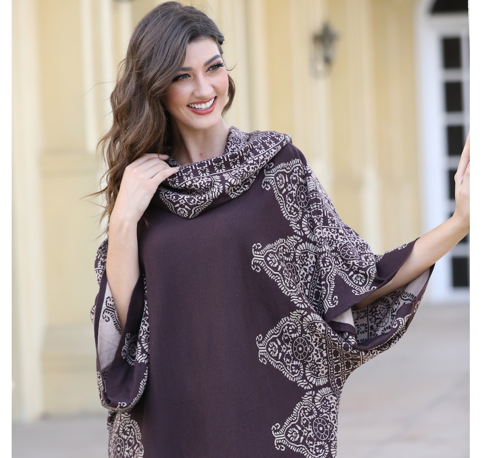 Image 235272_BRN.jpg, Product 235-272 / Price $29.33, Orange Fashion Village Tunic With Matching Reversible Scarf from Orange Fashion Village on TSC.ca's Fashion department