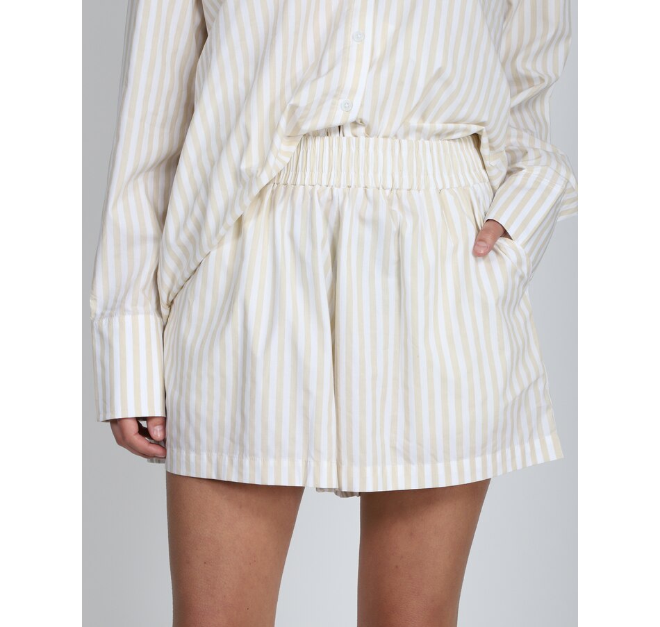 Image 235308_ALM.jpg, Product 235-308 / Price $14.33, Brunette The Label Striped High Waist Short from Brunette The Label on TSC.ca's Fashion department
