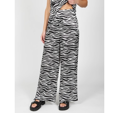 Brunette The Label Silky Satin Straight Leg Pant 