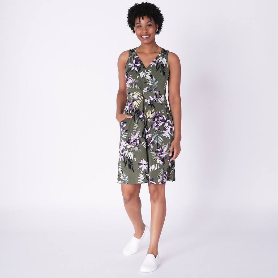 Image 235316_KHFL.jpg, Product 235-316 / Price $29.33, Kim & Co. Brazil Knit Twist Front Romper from Kim & Co. on TSC.ca's Fashion department