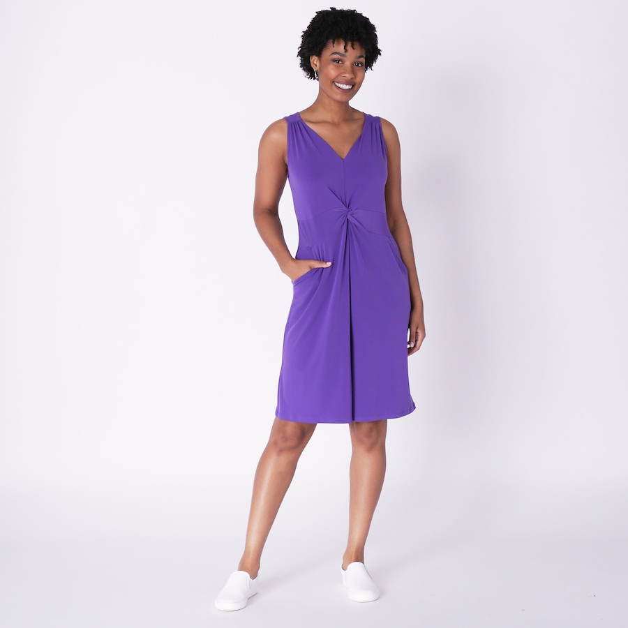 Image 235316_PUR.jpg, Product 235-316 / Price $29.33, Kim & Co. Brazil Knit Twist Front Romper from Kim & Co. on TSC.ca's Fashion department