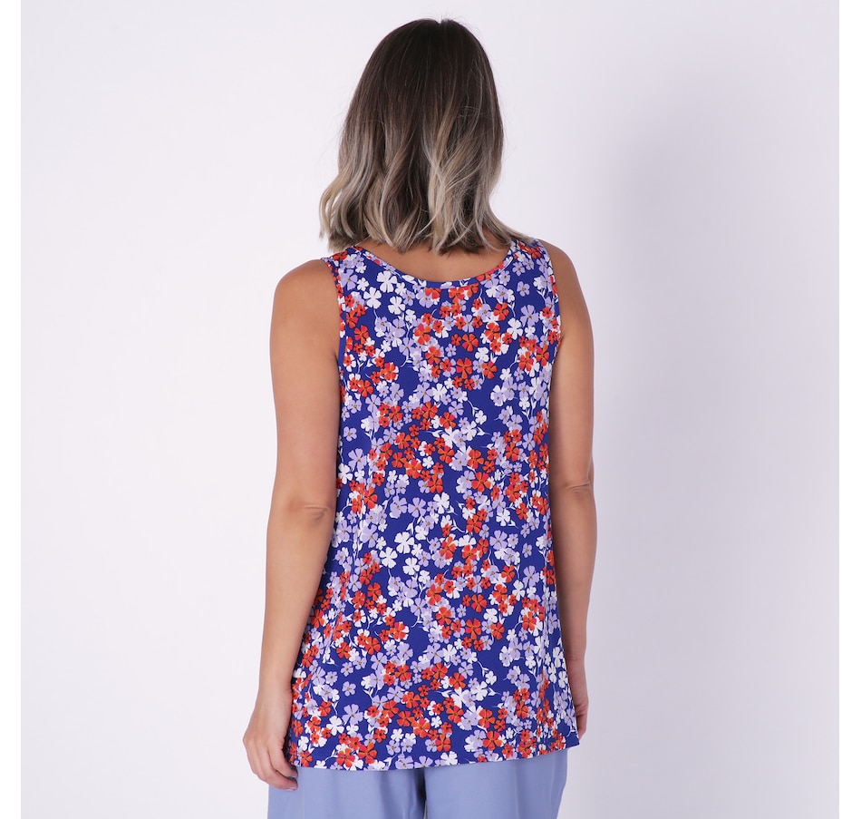Image 235320_ALTMORE2.jpg, Product 235-320 / Price $24.88, Kim & Co. Printed Brazil Knit Sleeveless Tunic from Kim & Co. on TSC.ca's Fashion department