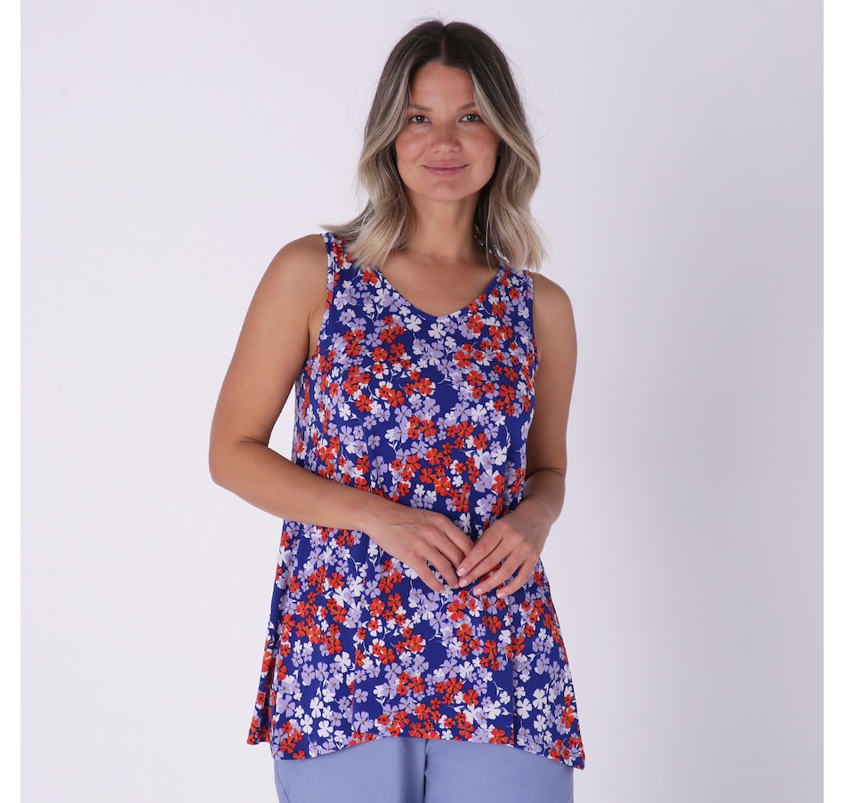 Image 235320_CTMI.jpg, Product 235-320 / Price $24.88, Kim & Co. Printed Brazil Knit Sleeveless Tunic from Kim & Co. on TSC.ca's Fashion department