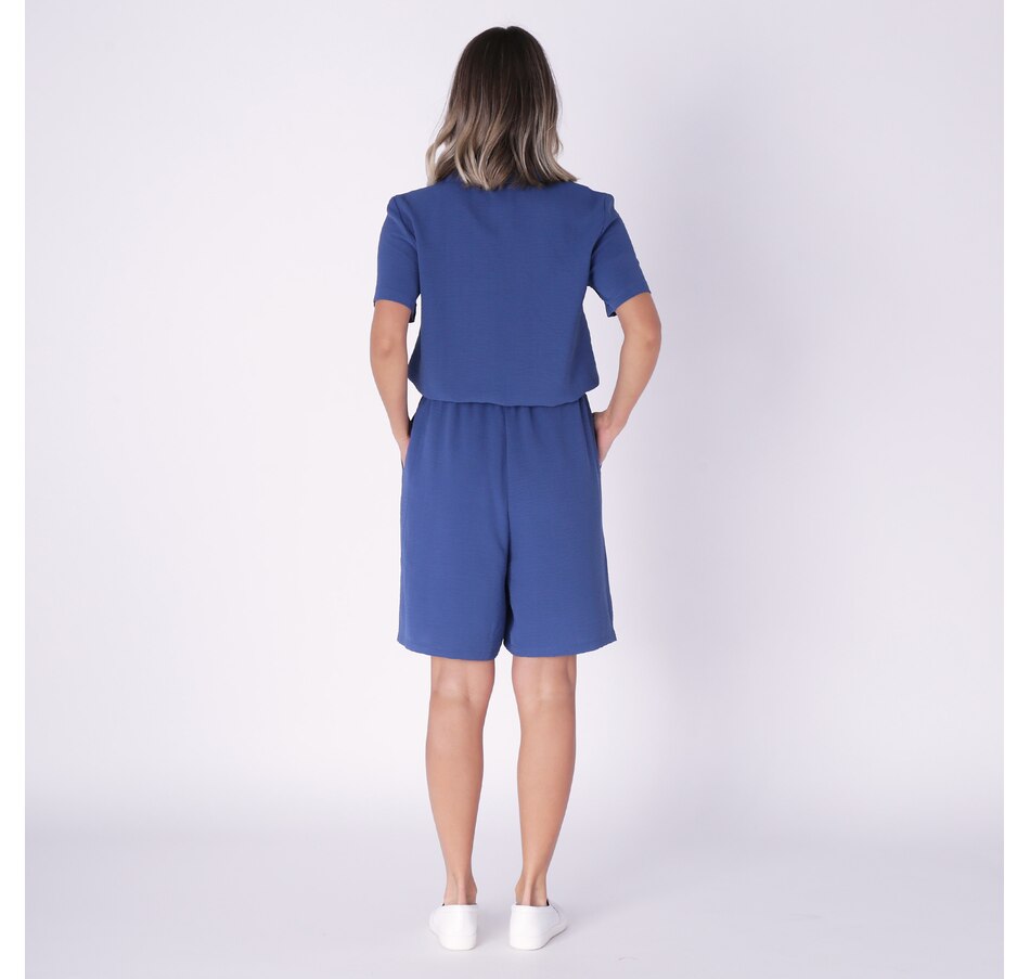 Image 235328_ALTMORE2.jpg, Product 235-328 / Price $24.33, Kim & Co. Crinkled Poplin Button Front Romper from Kim & Co. on TSC.ca's Fashion department