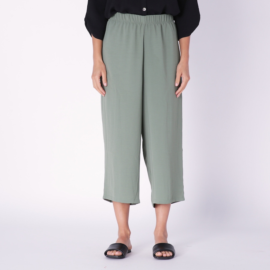 Image 235329_SAG.jpg, Product 235-329 / Price $9.33, Kim & Co. Crinkle Poplin Cropped Pant With Elastic Waistband from Kim & Co. on TSC.ca's Fashion department