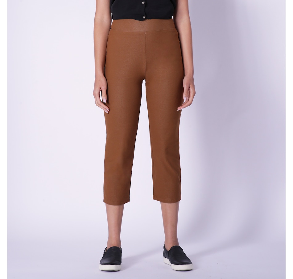 Clothing & Shoes - Bottoms - Pants - Kim & Co. Deluxe Denim Knit Cropped  Pant - Online Shopping for Canadians